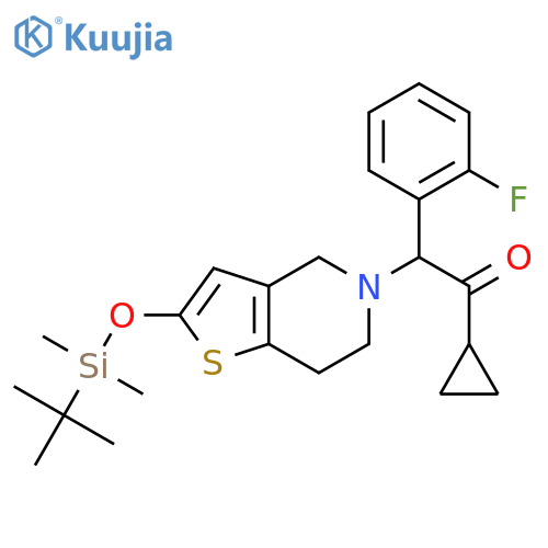 Desacetyl 2-O-tert-Butyldimethylsilyl Prasugrel structure