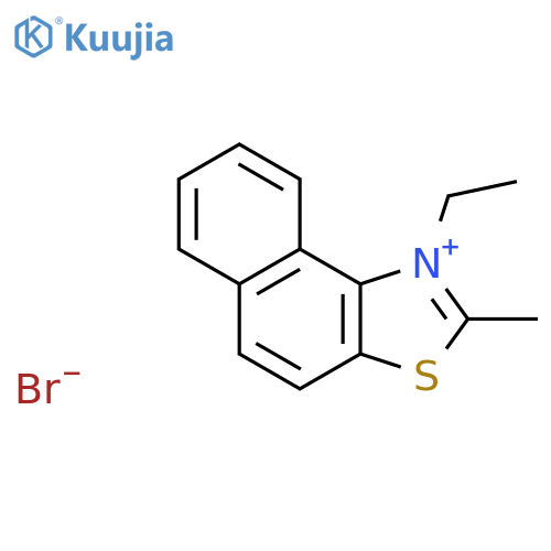 Naphtho[1,2-d]thiazolium, 1-ethyl-2-methyl-, bromide structure