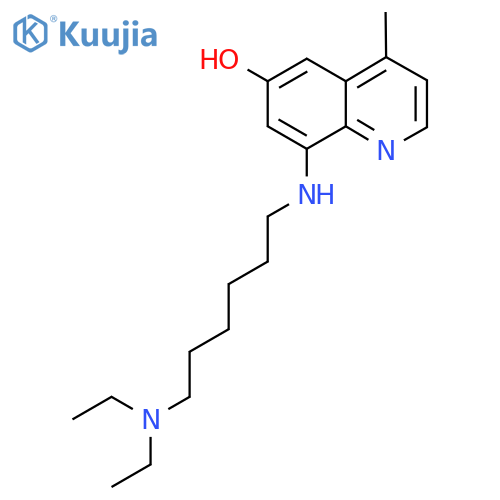 6-Quinolinol, 8-[[6-(diethylamino)hexyl]amino]-4-methyl- structure