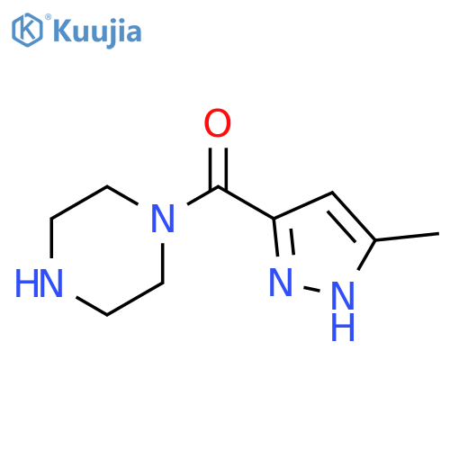 (5-methyl-1H-pyrazol-3-yl)-1-piperazinyl-Methanone structure