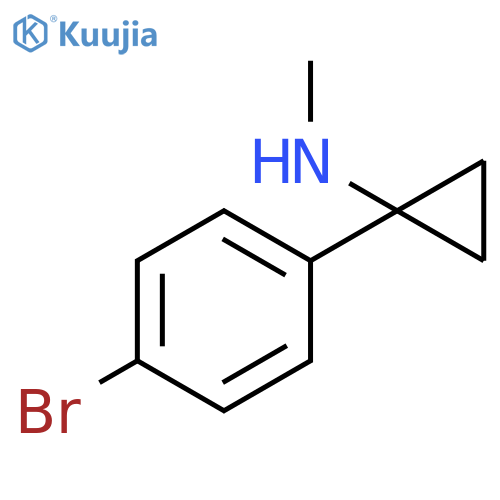 1-(4-bromophenyl)-N-methylcyclopropan-1-amine structure