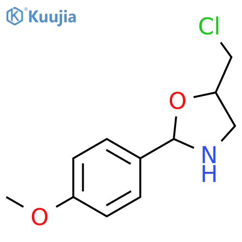 Oxazolidine, 5-(chloromethyl)-2-(4-methoxyphenyl)- structure