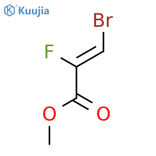 2-Propenoic acid, 3-bromo-2-fluoro-, methyl ester structure