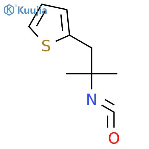 2-(2-isocyanato-2-methylpropyl)thiophene structure