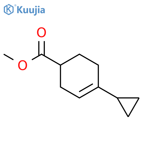 3-Cyclohexene-1-carboxylic acid, 4-cyclopropyl-, methyl ester structure