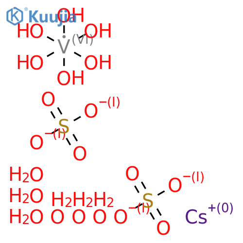 Hexaaquavanadium(III)(3+); Caesium sulfate (1:1:2) hexahydrate structure