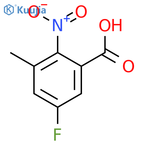5-FLUORO-3-METHYL-2-NITROBENZOIC ACID structure