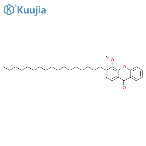 3-Heptadecyl-4-hydroxyxanthone; Me ether structure