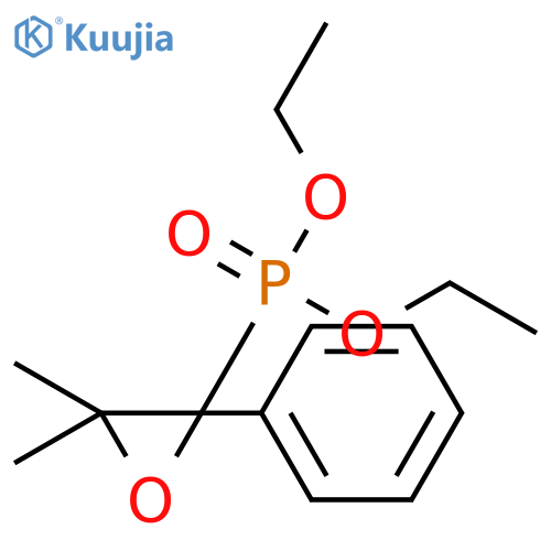 Phosphonic acid, (3,3-dimethyl-2-phenyloxiranyl)-, diethyl ester structure