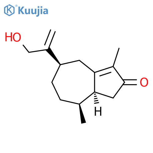 2(1H)-Azulenone, 4,5,6,7,8,8a-hexahydro-5-[1-(hydroxymethyl)ethenyl]-3,8-dimethyl-, (5R,8S,8aS)- structure