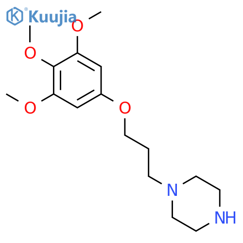 Piperazine, 1-[3-(3,4,5-trimethoxyphenoxy)propyl]- structure