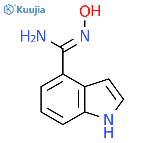 N-Hydroxy-1H-indole-4-carboximidamide structure