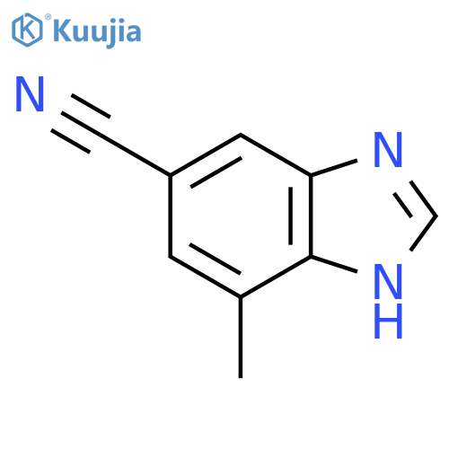 7-methyl-1H-benzodimidazole-5-carbonitrile structure