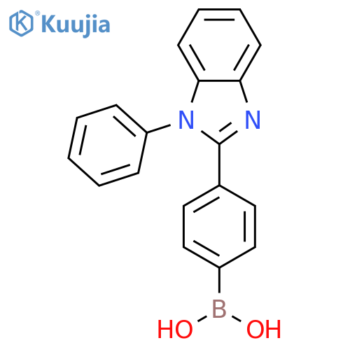 Boronic acid, b-4-(1-phenyl-1h-benzimidazol-2-yl)phenyl- structure