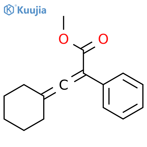 Benzeneacetic acid, α-(cyclohexylidenemethylene)-, methyl ester structure