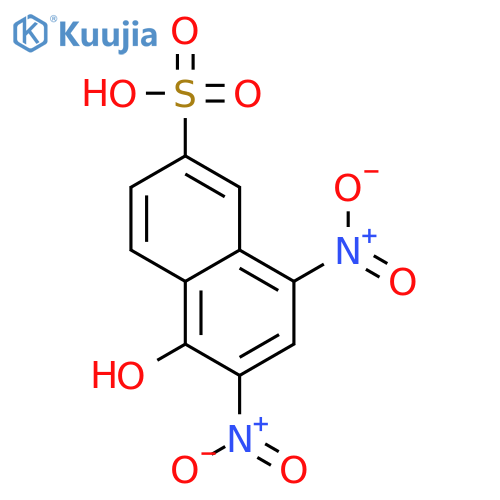 2-Naphthalenesulfonic acid, 5-hydroxy-6,8-dinitro- structure