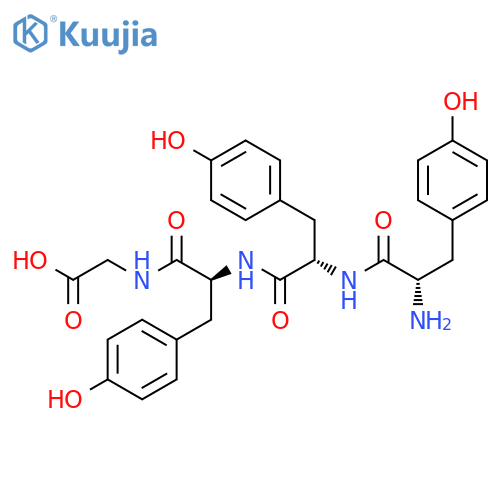 Glycine, N-[N-(N-L-tyrosyl-L-tyrosyl)-L-tyrosyl]- structure