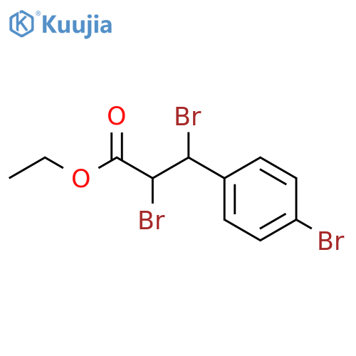 Benzenepropanoic acid, .alpha.,.beta.,4-tribroMo-, ethyl ester structure
