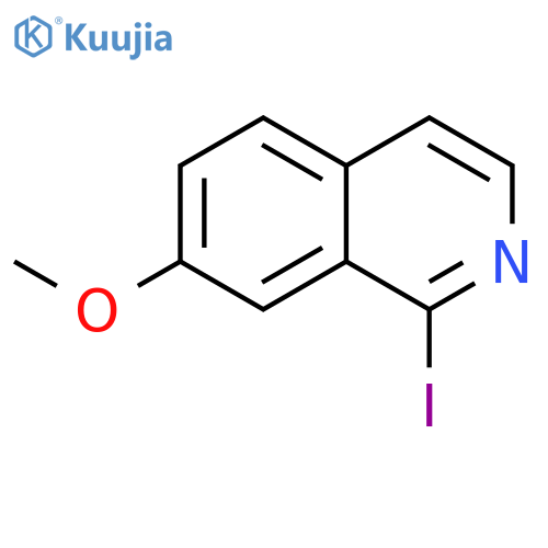 1-iodo-7-methoxyisoquinoline structure