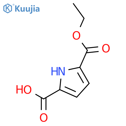 5-(Ethoxycarbonyl)-1H-pyrrole-2-carboxylic acid structure