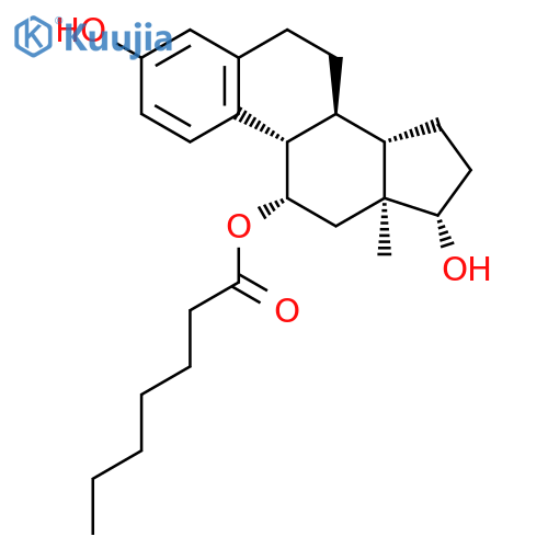 Estra-1,3,5(10)-triene-3,11,17-triol, 11-heptanoate, (11b,17b)- structure