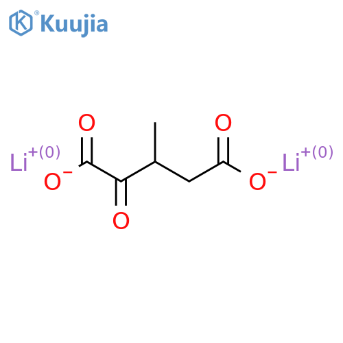 Lithium 3-methyl-2-oxopentanedioate structure