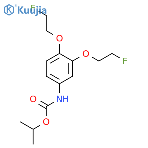 Carbamic acid, [3,4-bis(2-fluoroethoxy)phenyl]-, 1-methylethyl ester structure