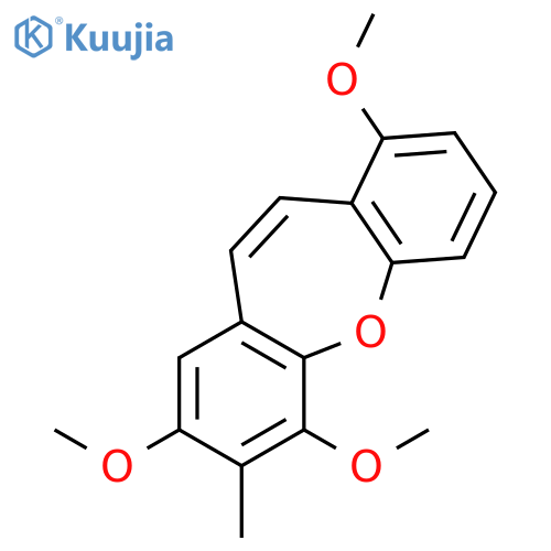 Dibenz[b,f]oxepin, 1,6,8-trimethoxy-7-methyl- structure