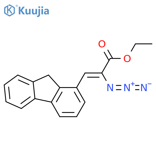 2-Propenoic acid, 2-azido-3-(9H-fluoren-1-yl)-, ethyl ester, (Z)- structure