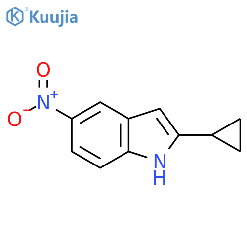 2-Cyclopropyl-5-nitro-1H-indole structure