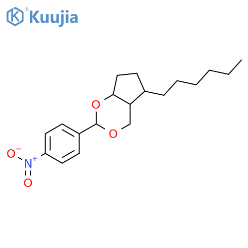 Cyclopenta-1,3-dioxin, 5-hexylhexahydro-2-(4-nitrophenyl)- structure