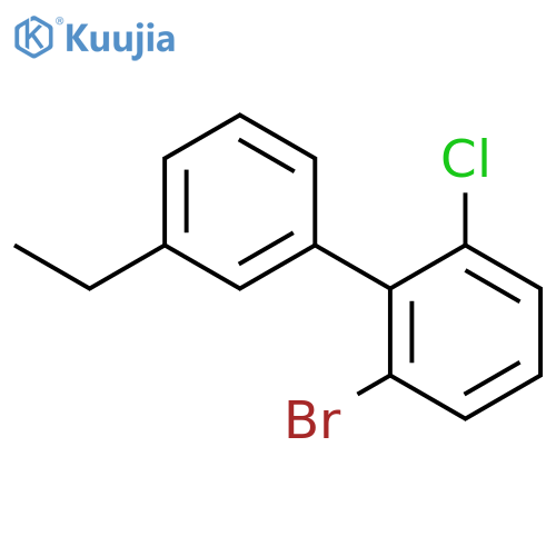 2-Bromo-6-chloro-3'-ethylbiphenyl structure