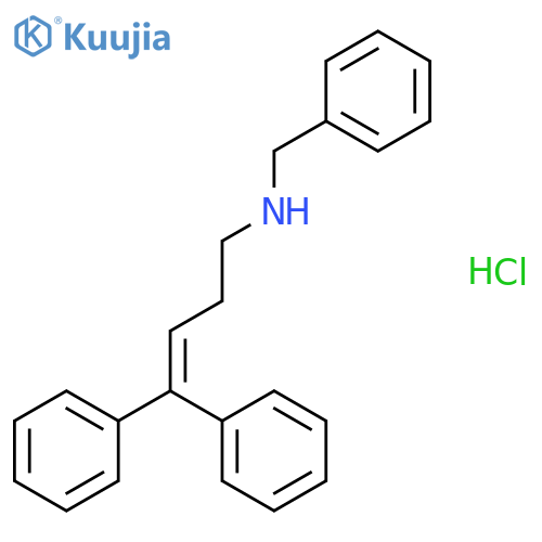 Benzenemethanamine, N-(4,4-diphenyl-3-butenyl)-, hydrochloride structure
