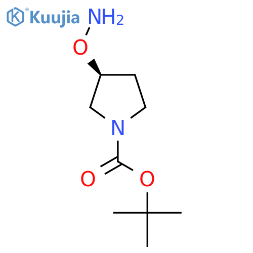 tert-butyl (3S)-3-(aminooxy)pyrrolidine-1-carboxylate structure
