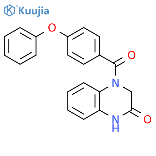 4-(4-phenoxybenzoyl)-1,2,3,4-tetrahydroquinoxalin-2-one structure
