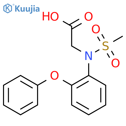 [(Methylsulfonyl)(2-phenoxyphenyl)amino]-acetic acid structure