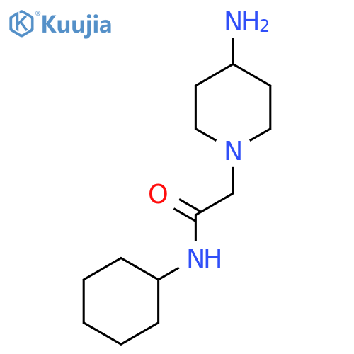 2-(4-Aminopiperidin-1-yl)-N-cyclohexylacetamide structure