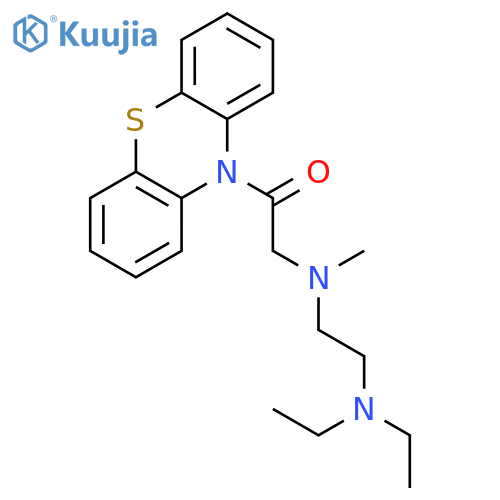 N,N-diethyl-N'-methyl-N'-[2-oxo-2-(10H-phenothiazin-10-yl)ethyl]ethane-1,2-diamine structure