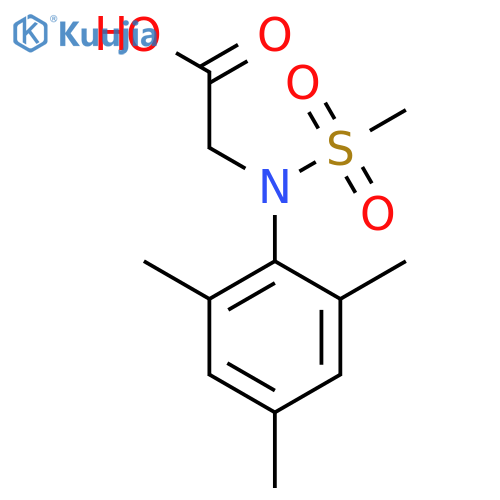 N-Mesityl-N-(methylsulfonyl)glycine structure