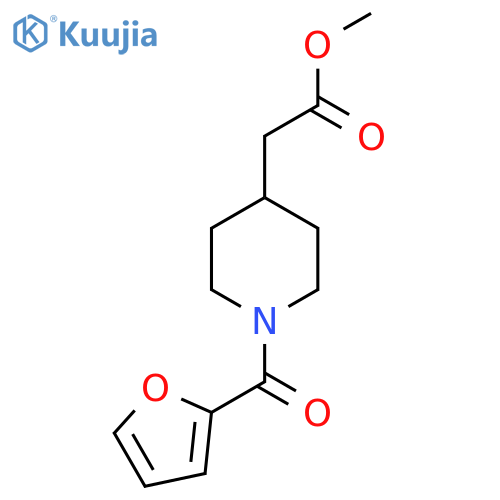 Methyl 1-(2-furoyl)piperidin-4-ylacetate structure