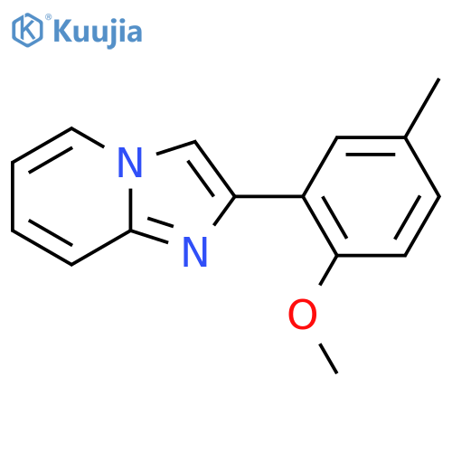 2-(2-Methoxy-5-methylphenyl)imidazo1,2-apyridine structure