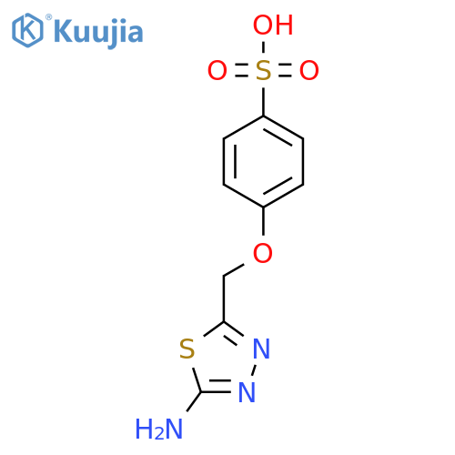 4-(5-Amino-1,3,4-thiadiazol-2-yl)methoxybenzenesulfonic Acid structure
