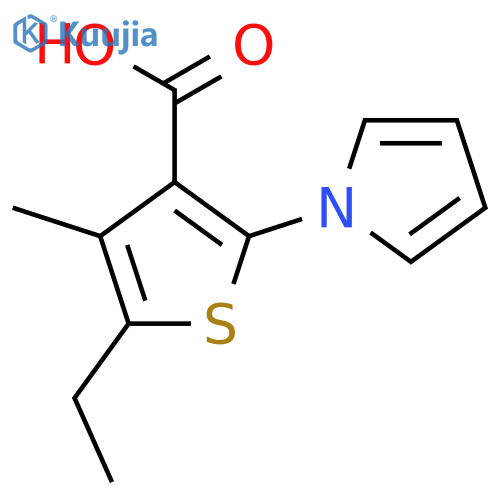 5-Ethyl-4-methyl-2-(1H-pyrrol-1-yl)thiophene-3-carboxylic Acid structure