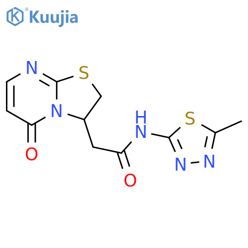 N-(5-methyl-1,3,4-thiadiazol-2-yl)-2-{5-oxo-2H,3H,5H-1,3thiazolo3,2-apyrimidin-3-yl}acetamide structure