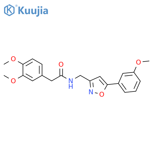 2-(3,4-dimethoxyphenyl)-N-{5-(3-methoxyphenyl)-1,2-oxazol-3-ylmethyl}acetamide structure