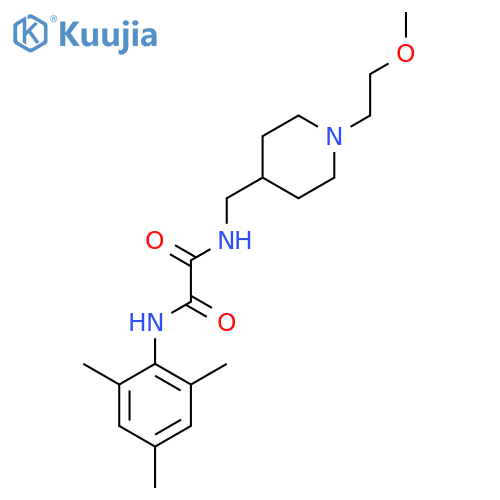 N'-{1-(2-methoxyethyl)piperidin-4-ylmethyl}-N-(2,4,6-trimethylphenyl)ethanediamide structure