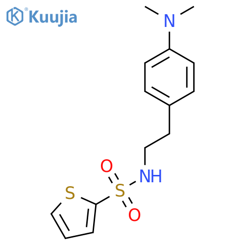 N-{2-4-(dimethylamino)phenylethyl}thiophene-2-sulfonamide structure