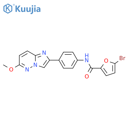 5-bromo-N-(4-{6-methoxyimidazo1,2-bpyridazin-2-yl}phenyl)furan-2-carboxamide structure