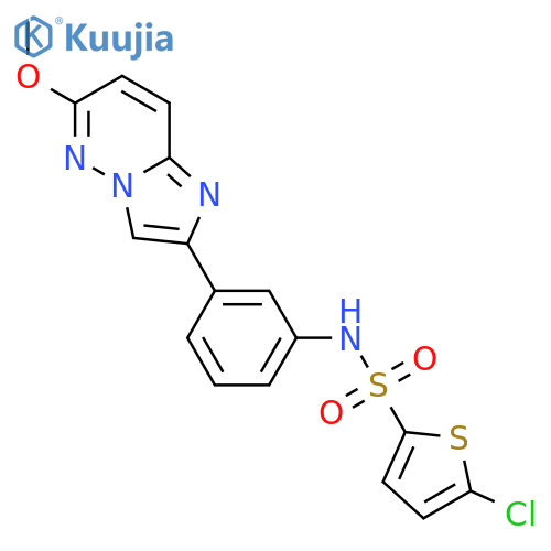 5-chloro-N-(3-{6-methoxyimidazo1,2-bpyridazin-2-yl}phenyl)thiophene-2-sulfonamide structure