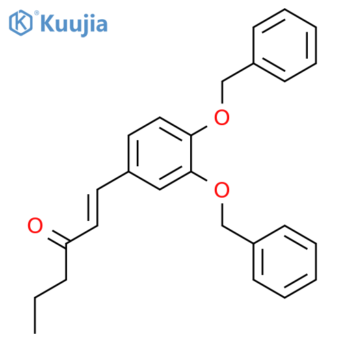 1-Hexen-3-one, 1-[3,4-bis(phenylmethoxy)phenyl]- structure